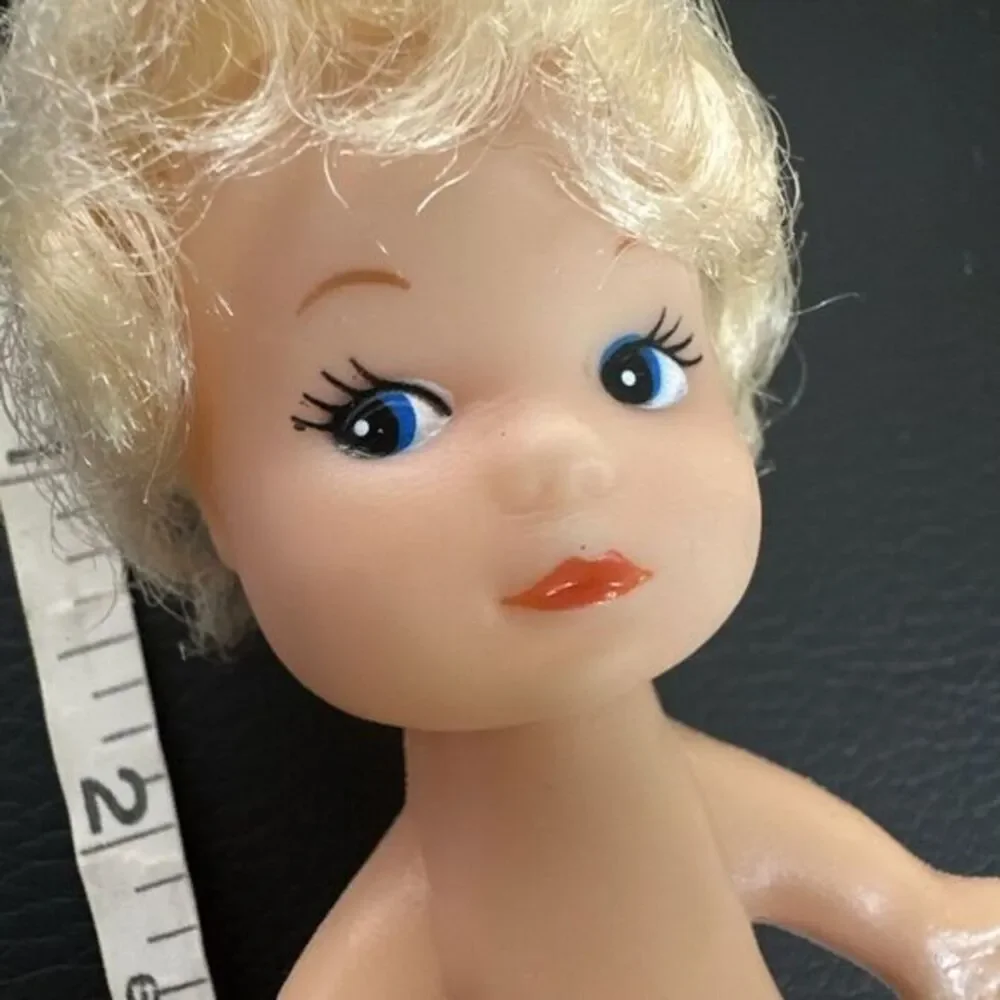 Vintage‎ Plastic Mini Baby Doll 4 inch 1960's doll